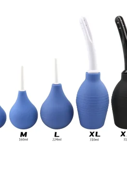 Enema Rectal Shower Cleaning System Silicone Gel Blue Ball for Anal Anus Colon Enema Anal Cleaning Anal Plug Sex Toy 18+ sexshop
