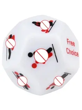 2021 New Foreign Trade 12-sided Fun Couple Dice Multi-sided Action Dice 2.5cm