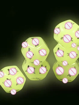 Sexy Dice Erotic Craps Sex Glow Dice Love Dices Toys for Adults Sex Toys Noctilucent Dice Set Game Polyhedral Dice Sex Cube