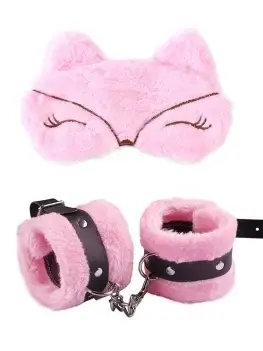 Sexy Blindfold PU Leather Plush Handcuff Bondage Gear Sex Toys Bdsm Kit Sex Shop Adult Games Exotic Accessories Toys for Adults