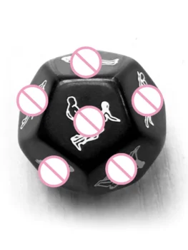 12 Sides Funny Sex Dice and 6 Sides Erotic Craps Sex Glow Toy For Adults Sexual Posture Dice Erotic Games For Couples Playing
