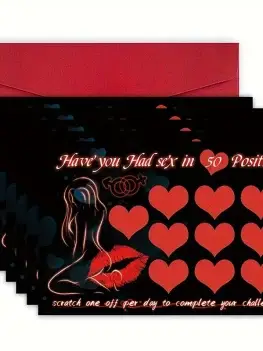 5PCS Sex Scratch Card To Do Between Couples Couples Games Bedroom Scratch Off Poster Dates Scratch Off List