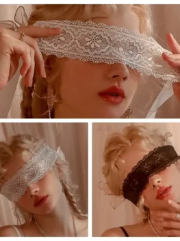 Masquerade Mask Women Lace Cosplay Prom Party Props Masks Sexy Masquerade Nightclub Adult Dance Gauze Flower Eye Mask