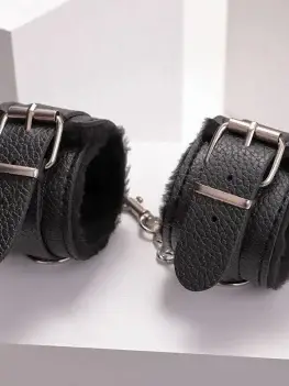 SM Sexy Adult Toys Leather Plush Handcuffs Couple Binding Flirting Sexual Restraint Bondage Sex Game Toys