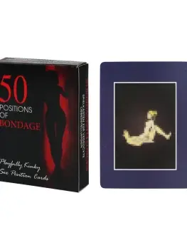 Adult couple sex pose card, fun card, crazy couple bedroom game, promoting emotions and arousing desire