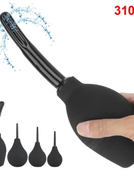 Anal Cleaner Vagina Cleaner Douche Head Nozzle Tip Plug Enema Cleaning Container Anal Shower Enema Bulb