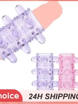 Silicone Cock Ring Fancy Condom Reusable Penis Rings Penis Sleeve Delay Ejaculation Sexual Pleasure Enhance with Pellets Sex Toy