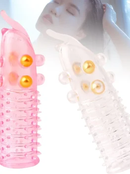 Penis Sleeve Adult Sex Toy Super Dotted Safer Contraception Cock Extender n Delay Ejaculation