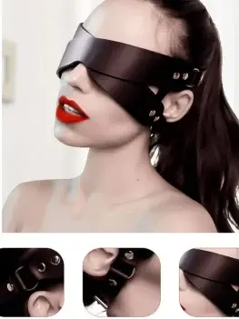 New Adult Erotic SM Bondage Leather Hanging Ear Blindfold Female Pornography Seduction Mask Couple Dating Flirting Game Sex Toys