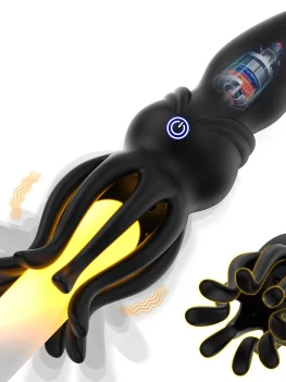 Penis Vibrator Male Sex Toy Masturbator with Anal Butt Plug for Penis Clit Nipple Stimulation Adult Sex Toys for Men Gay Women