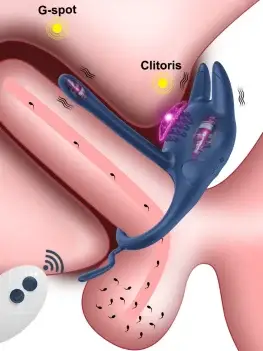 Remote Control Penis Ring Ejaculation Vibrator for Men Cock Ring Delay Clitoris Stimulation Penetration Sex Toy for Couple
