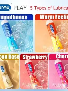 durex play Lubricant 5 Types Silicon-Based 50ml Water Based Lickable Lubricant Massage Oil Orgasm Anal Vaginal Sex Lube Toys
