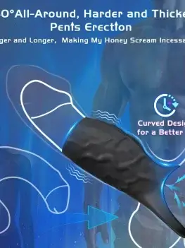 Vibrating Penis Sleeve Cock Ring Penis Extender Erection Couples Adult Sex Toys