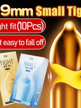 10pcs Ultra Thin Latex Smooth Condom 49mm Small Size For Men Sex Products Tight Durable Condoms Sex Toys For Couples Men Women