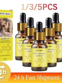 1/3/5PCS Natural Pheromone Fragrance Oil Attractant For Men Women Sexually Stimulating Perfume Sexy Temptation Flirting Perfume