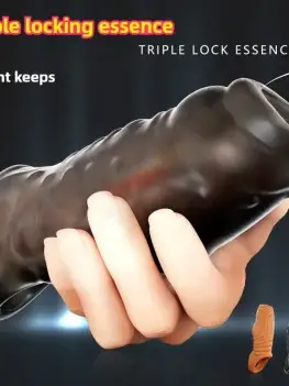 Penis Enlargement Sleeve Lock Sperm Thickening Penis Sleeve Delay Ejaculation Sex Toys for Men Penis Extender Sex Shop