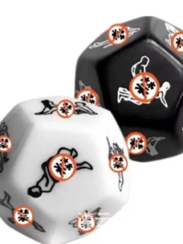 Funny Erotic Sex Dice for Couples 12-Sided Adult Games Prop for Valentine's Day, Party Romantic Foreplay Toy with Sexy Postures