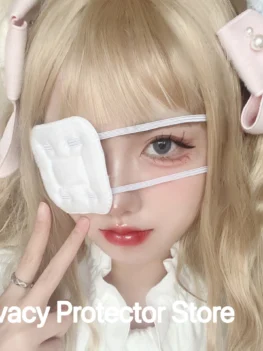 Cosplay Accessories Anime Single Eye Mask Comfortable Patch Adjustable Halloween Cosplay Theme Party Lolita Embroidery Gothic