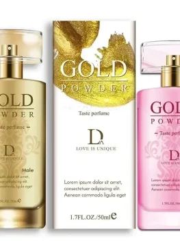Duai Gold Powder Taste Flirting Perfume for Men and Women Couples Long Lasting Pheromone Sex Perfume Spray