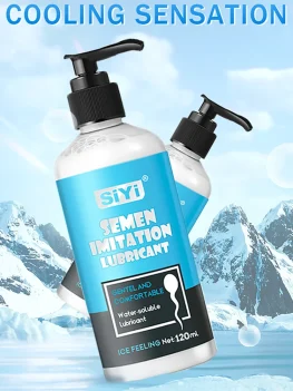 120ml/300ml Cooling Water-Based Lubricant for sex – Long-Lasting, Skin-Friendly, Non-Sticky,Toy-Safe,Easy Clean Lube for Couples