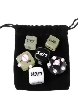 6pcs/set Funny Sex Dice and 6 Sides Erotic Craps Sex Glow Toy for Adults Sexual Posture Dice Erotic Games for Couples Playing