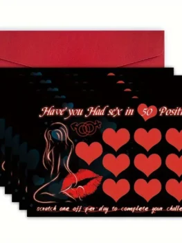 5pcs Valentine's Day Couples Scratch Cards - Romantic Date Pose Reveal Game, Fun Interactive Love Gift for Partners