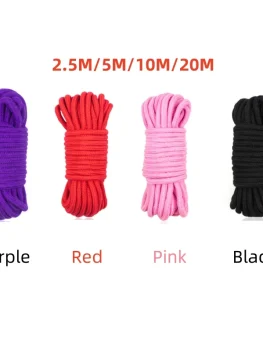 4 Colors Exotic Shibari Accessories of Bondage Soft Rope for Men Women Fetish Slave Role Play Binder Restraint Touch Tie Up Fun