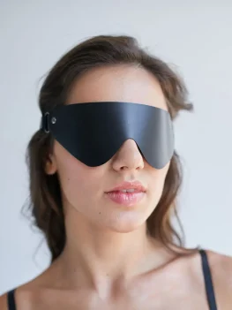 Sexy Blindfold Mask PU Leather for Women Cosplay Masks Masquerade Party Props for Half Face Sex Toys Accessories SM Adult Game