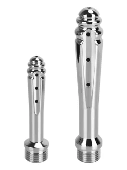 7 Holes Metal Butt Plug Anal Washer Nozzle for Women Vaginal Shower Enema Douche Medical Sex Toys Couple Games Erotic Products