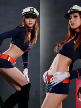 Women's Sexy Lingerie Midnight Glamour Game Uniform Ocean Love Stewardess Policewoman Costume DS Erotic Lingerie Suit 2022