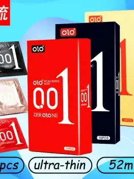 10pcs Ultra Thin Condom Hyaluronic Acid Glossy Floating Point Threads Particle Condom Adult Sexual Products Full Safer Sex Toys