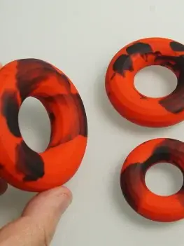 Liquid Silicone Dick Cock Ring,Ejaculation Delay Cockring Penisring,Sex Toys for Men,Testicle Scrotum Bondage,Semen Lock Rings