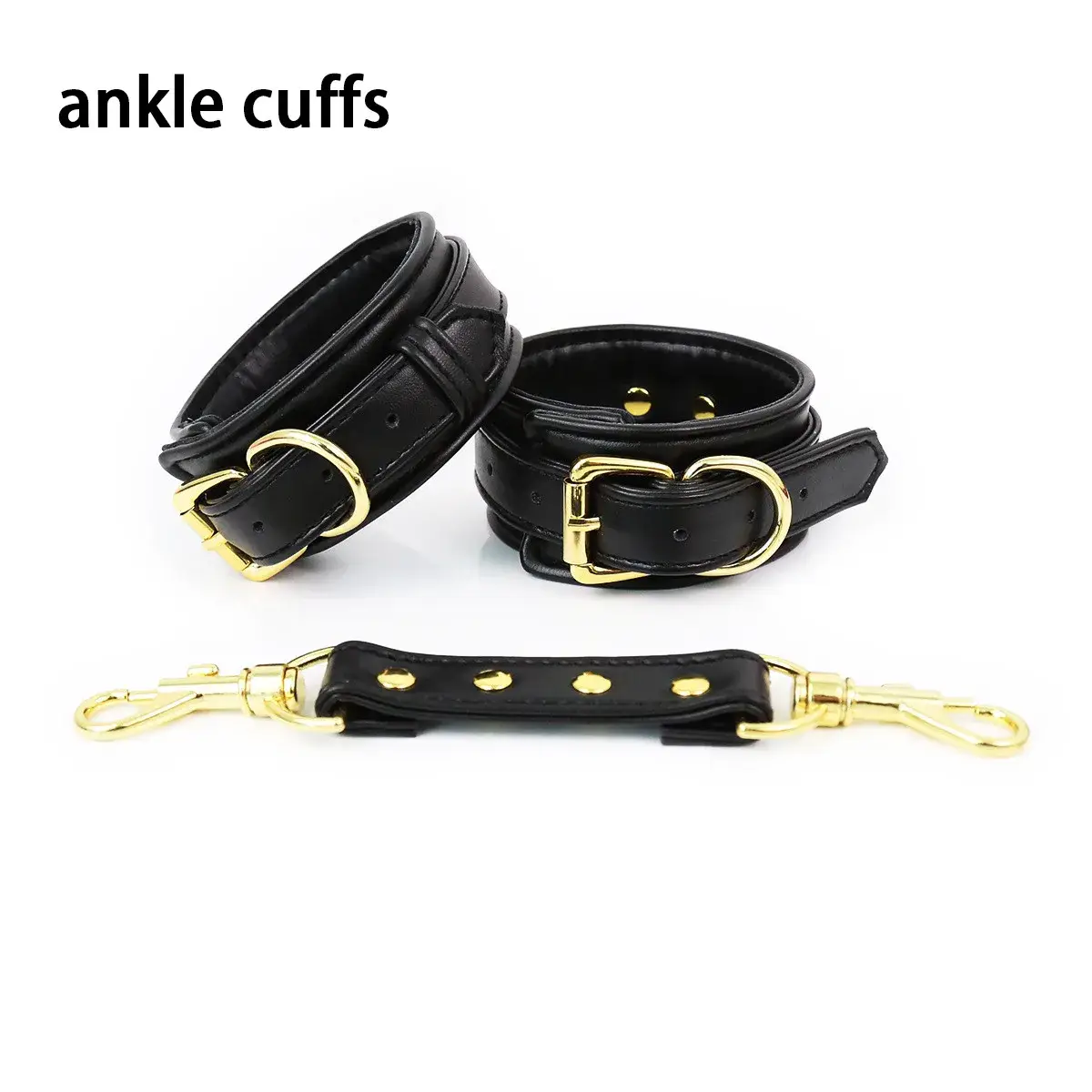 black ankle cuffs