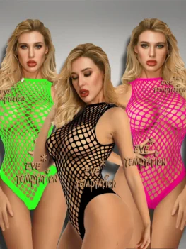 Sexy Sleepwear plus size Lingerie Babydoll Mesh Body Stocking Temptation Intimate Catsuit Nightwear dress Strapless bikini W119