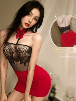 Sexy Temptation Lace Secretary Bag Hip Dress Uniform Sleepwear Non Detachable Set Sexy Underwear women's pajamas Sex shop xxx