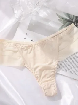 Women's panties Silk G-String Women's Panties Seamless See-through Thong Underwear PerspectiveLingerie Women's pantie