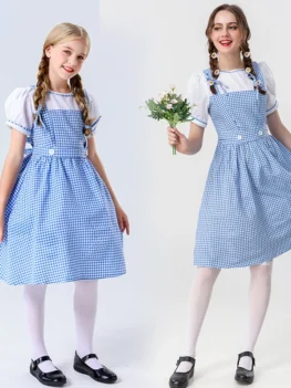 Halloween Party Dress Wizard of Oz Dorothy Alice Princess Dress Maid Dress Party Stage Performance Dress Cosplay Costume Dresses