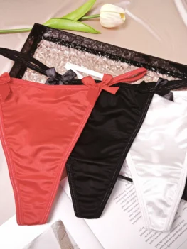 Metal Chain Thin Strap Butterfly Knot Thong Women | Low Waist Seamless T-Panties | Hot Girl Sexy Underwear | Pure Desire Trendy