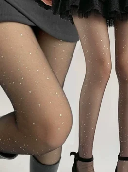 Sparkling Star Tights Glitter New Shiny Pantyhose Women's Underwear Sexy Diamonds Stockings Fashion Party Date Girl Slim Tights
