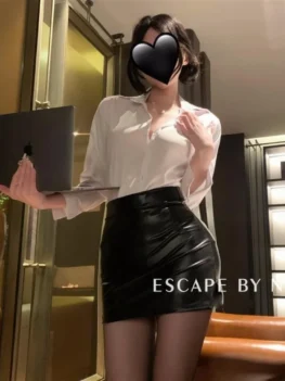 Sexy Lingerie Erotic Secretary OL Uniform School Teacher Cosplay Costume Office Lady Long Sleeve Perspective Top with Mini Skirt