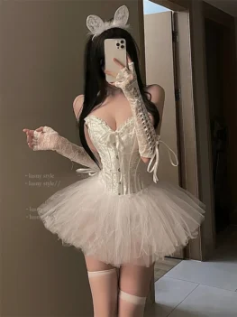 Women Dress Uniform Cosplay Cute Girl Sexy Lingerie Costume Maid Servant Anime Role Play Party Stage Lolita Clothing Exotic